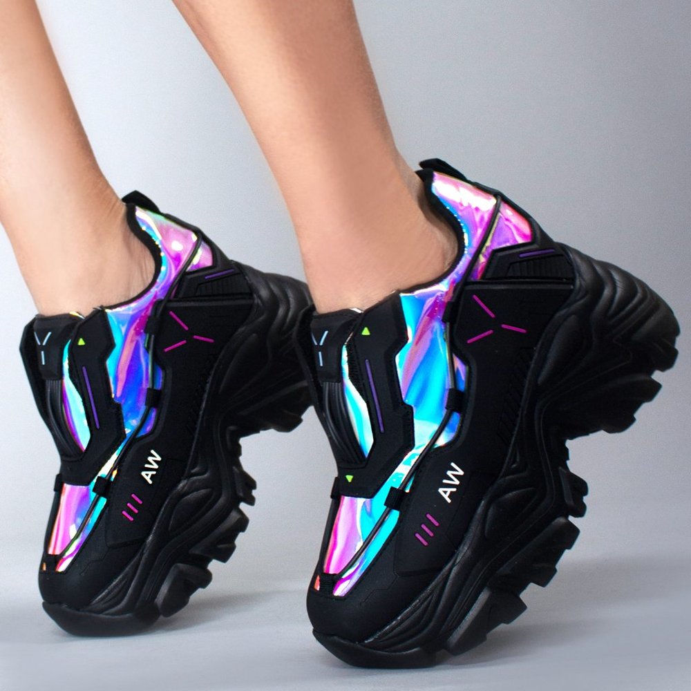 NEW ANTHONY WANG x LASR Exclusive WATERMELON 04 Neuromancer Platform Sneakers